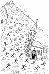 Kirche in der Problemlawine