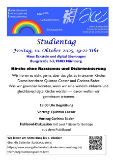Einladungsplakat zum Studientag